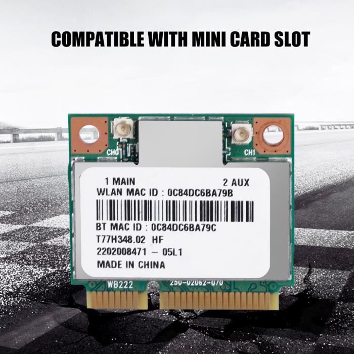 Carte WiFi Sans Fil - Carte Réseau Double Bande Mini PCI-E WiFi Pour Int-EL 6250