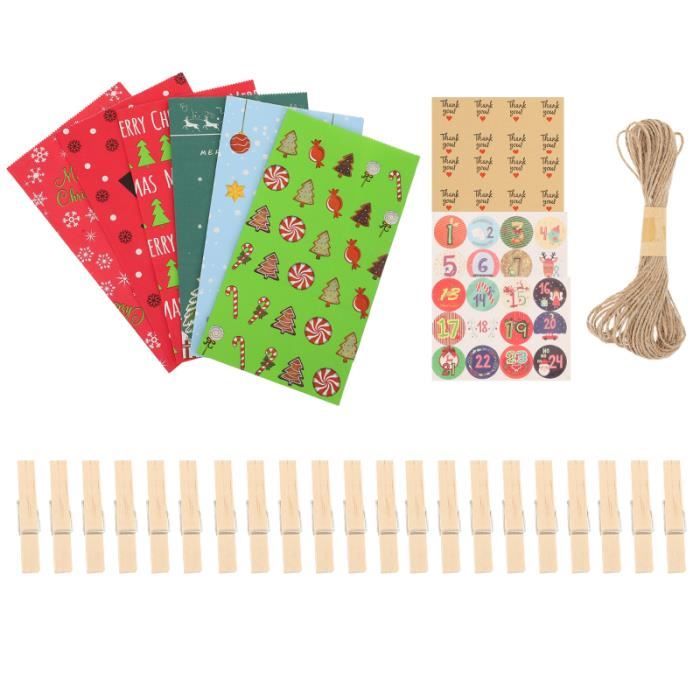 1 Ensemble De Bricolage Numérique 1-24 Compte À Rebours De Noël Sac De  Papier-Cadeau De Pour La Coffret Jouet Coffret Cadeau Bebe - Cdiscount  Puériculture & Eveil Bébé
