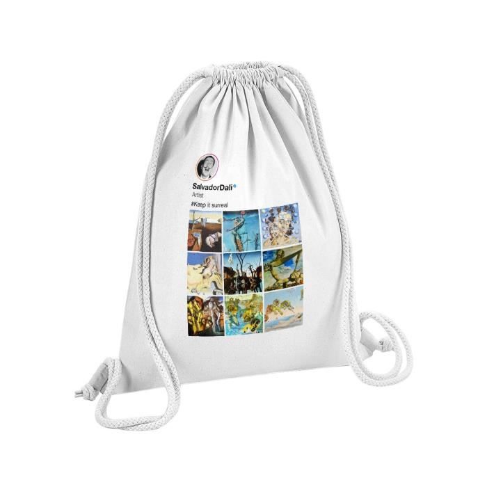 Mug Céramique Salvador Dali - Parodie Réseaux Sociaux Influenceurs - Blanc - Neuf - France