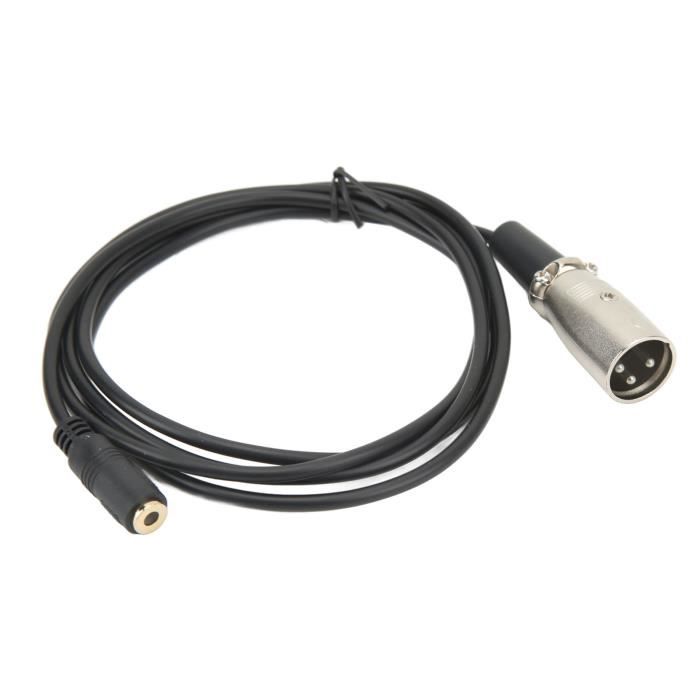 LAN Câble Audio 3,5 Mm Femelle Vers Xlr Mâle 4,9 Pieds Câble