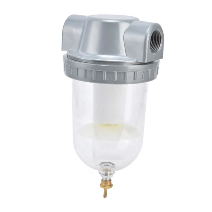 Filtre Séparateur Eau/Huile Pour Compresseur - 3 Filtres Coton, Raccord Cuivre, Pour Aérographe & Outils Pneumatiques