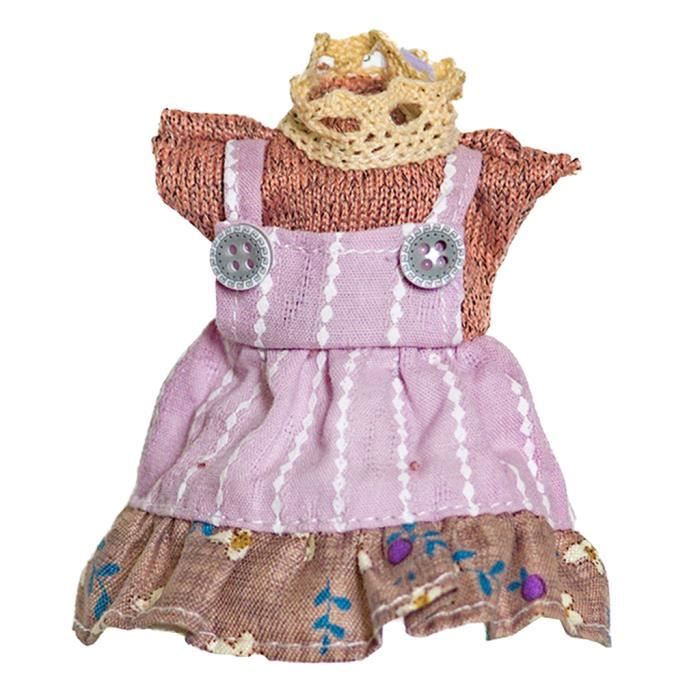 Poupée Mini BJD 30 Cm, Fille Aux Cheveux Bruns Courts, Avec Chapeau Et Robe, Yeux Mobiles