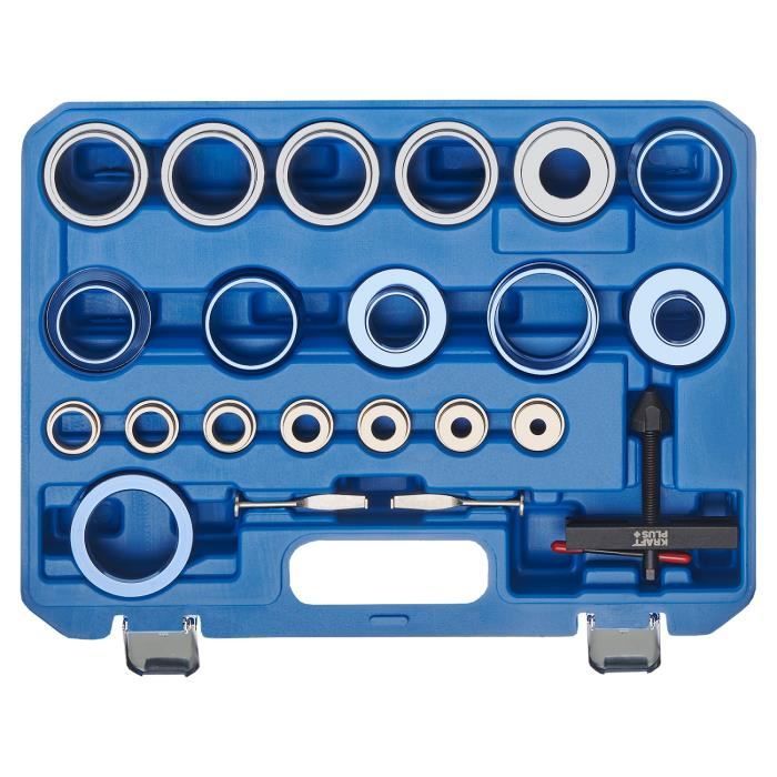 Kit De Démontage De Joints De Soupape DBREAKS - 7 Adaptateurs (5mm à 3/8") + Outil Impact 150mm - Pour Moteurs à Arbre à Cames En Tête - 3