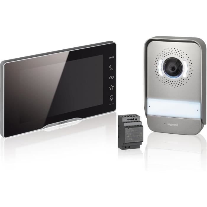 Interphone vidéo - LEGRAND - Easykit Plus 368915 - Écran 7 pouces - Vision nocturne - 2 fils