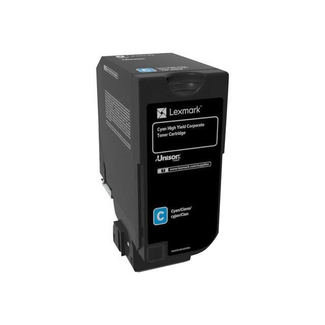 LEXMARK Cartouche de toner Corporate CS725 – Haute Capacité 12K – Cyan