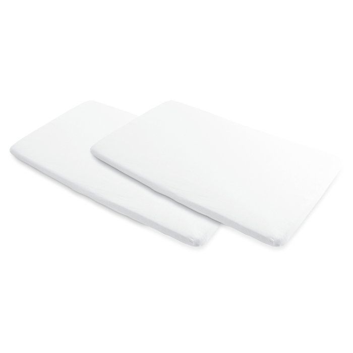 MAXI-COSI Lot de 2 Draps housses de protection imperméables conçu pour le lit bébé Merlin Maxi-Cosi 100% coton oeko tex