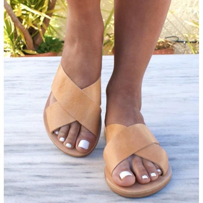 tong confortable pour marcher femme