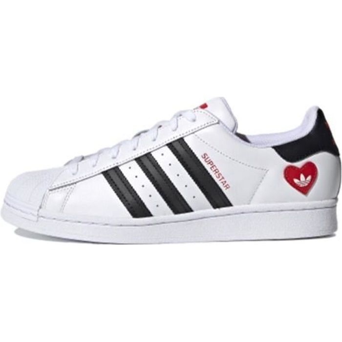 Baskets Superstar Original Blanche Femme Homme Chaussure Sport Sneakers Pas  Cher Super Star Heart Valentine's day Blanc - Cdiscount Chaussures