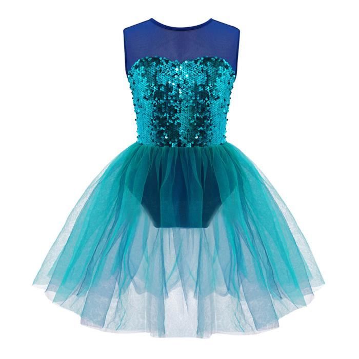 Iiniim Tutu Robe Danse Fille Paillette Justaucorps Gymnastique Tenue  Moderne Jazz Latine Enfant Artistique Spectacle 3-14 Ans Lac vert -  Cdiscount Prêt-à-Porter