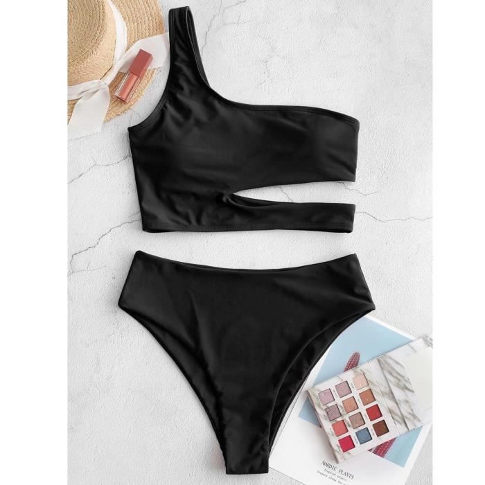Ensemble Bikini Taille Haute Pour Femme – Maillot De Bain