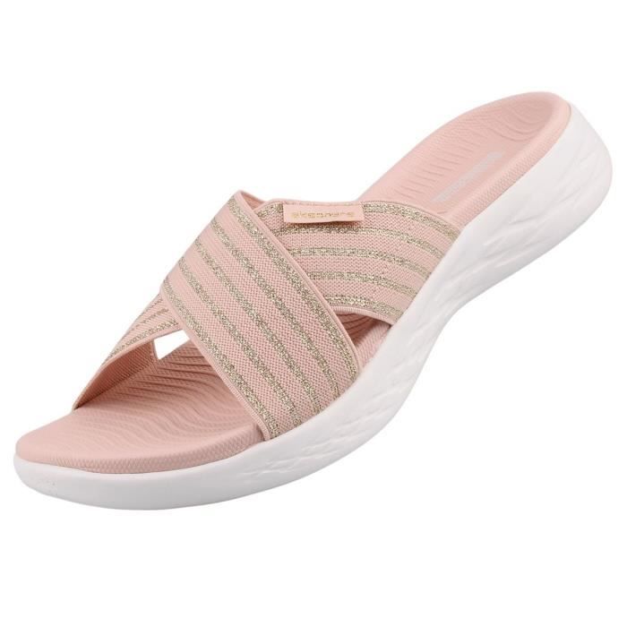 Skechers Femme Pantolette on the go 600 Stunning RosÃ© Rose - Cdiscount  Chaussures