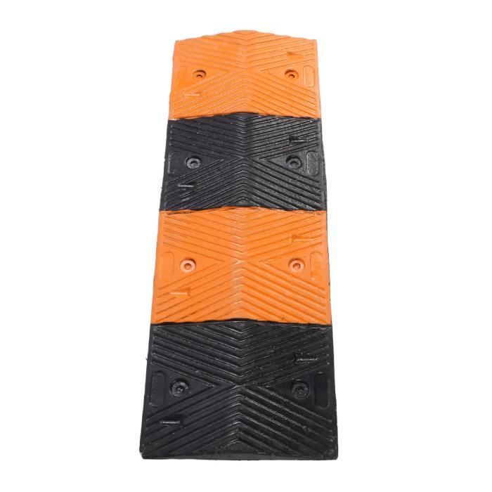Ralentisseur En Caoutchouc – 100x30x4 Cm – Charge 7 Tonnes – Pour Parking, école, Entrée (jaune/noir)
