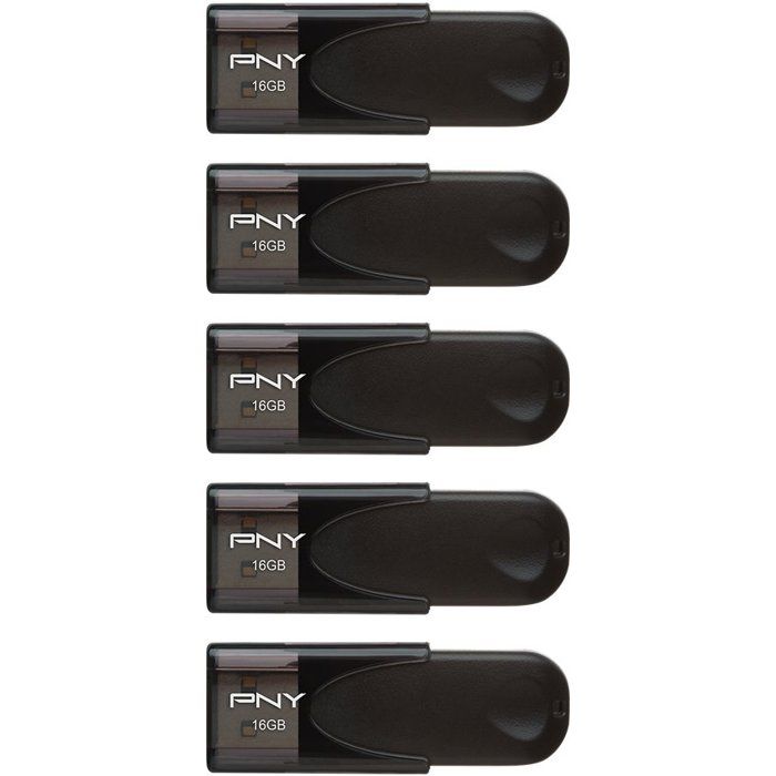 Pack de 5 Clés USB 2.0 PNY Attaché 4