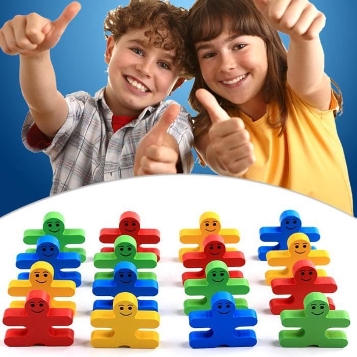 Lot de 48 blocs de jeu pour couple, jeu de tour de blocs super coquins, mini tour de culbute, blocs empilables en bois, blocs en bois empilables Love & Naughty, jeux en