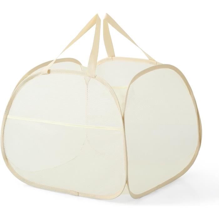 Panier À Linge Pliables,2 Pop-Up Laundry Basket Hamper, Grand