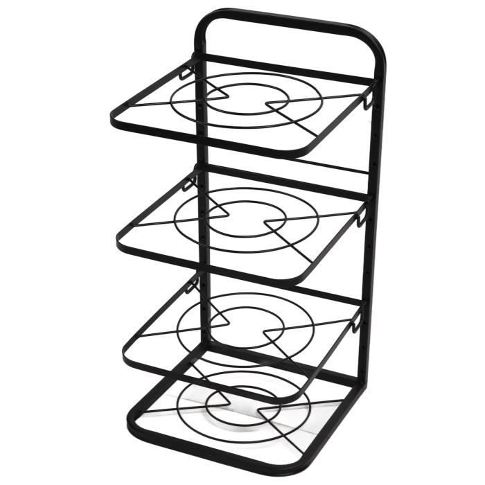 Organisateur de casseroles - SHIPENOPHY - 4 niveaux - Hauteur réglable