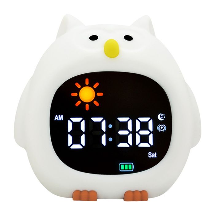 Comparer les prix de TD® Mignon animal réveil lumière mignon animal de compagnie lapin réveil lumière usb silicone veilleuse pour enfants vert