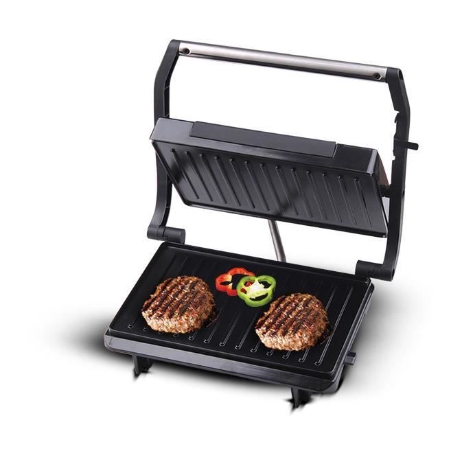 Gril TECHWOOD TPG-756 - Plaque grill anti-adhésive - Contrôle automatique de la température - Noir