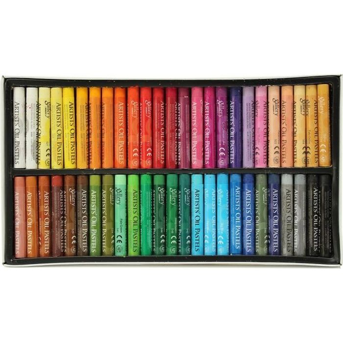 50PCS Crayon de Couleur Pastel A L'Huile Craie A la Cire Non Toxique