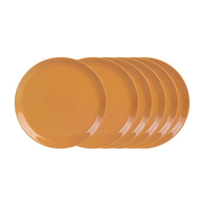 Assiette plate itit safran 25 cm (lot de 6) - Trendup