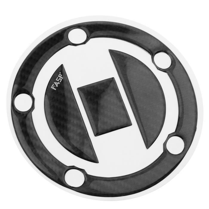 Autocollant de Protection de Couvercle de Bouchon de Réservoir de Carburant  En Fibre de Carbone Noire 5D pour Moto - Cdiscount Auto