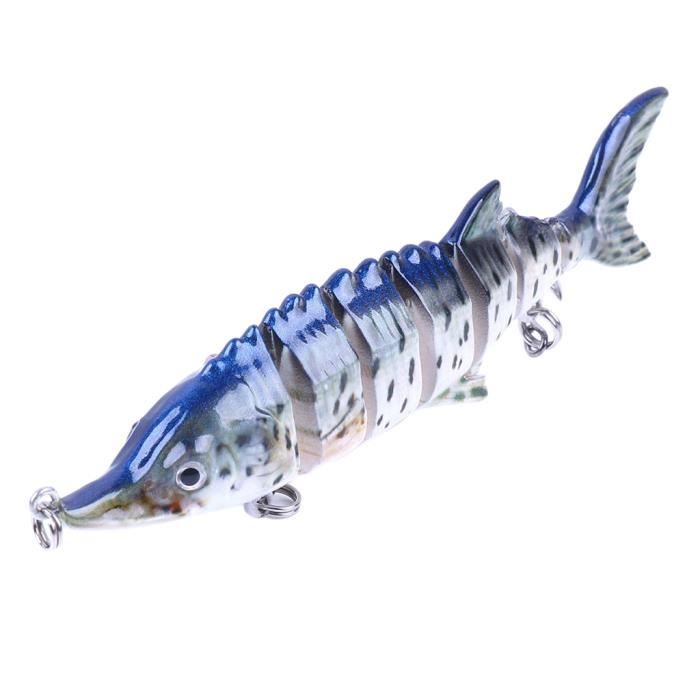 Grand Leurre Multi-articulé Géant Pour Bar – Leurre Nageur Surdimensionné Avec Hameçon Triple, Pour Gros Poissons