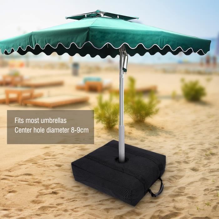 Tout NEUF VGEBY® Pied de parasol carré, support parasol, Base de Parasol Pied de Parasol 46*46*15cm -BOH En Stock