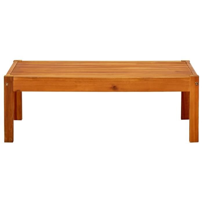 YIN310322 Table de jardin 85x57x29 cm Bois dacacia massif