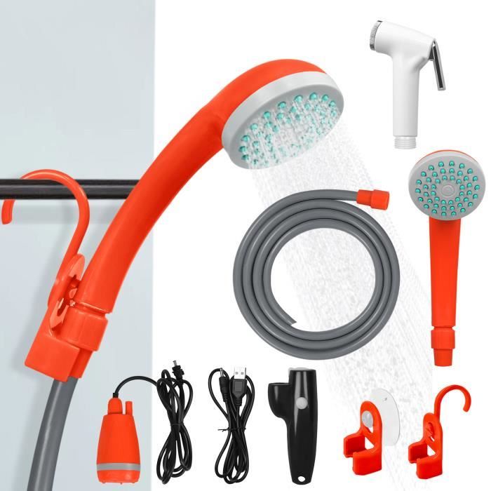 Douche Camping Portable Rechargeable 8000mAh - Pompe Avec écran LED Et Filtre