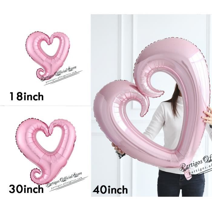 Arc Géant Pour Voiture 23 Pouces – Décoration Cadeau Rose Grand Format Pour Anniversaire, Noël
