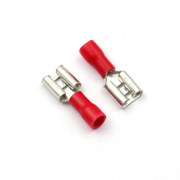 Cosse Plastique 2 Pin fiches Male + Femelle - Lot de 10 / Broche Connecteur  Faisceau Electrique C2PIN