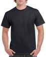 GILDAN 1 T-shirt homme 100% coton manches courte couleur noir-1