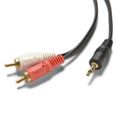 OCIODUAL Cable Rouge Blanc 2 RCA Stereo 3.5mm Mini Jack Audio Aux pour Portable PC Sound-1