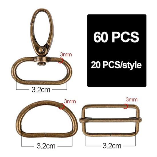 12 Mousquetons Ronds En Métal Doré – 27 Mm – Pour Sac, Ceinture, Porte-clés – Alliage Zinc – DIY