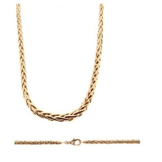 Collier or chute maille corde creuse 45cm | Créolissime Collier or chute maille corde creuse 45cm | Créolissime