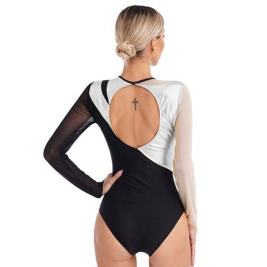 Justaucorps De Ballet Femme - Sans Manches - Avec Doublure Intégrée - Polycoton élastique - Pour Danse, Gym, Spectacle (Taille XS à XL)