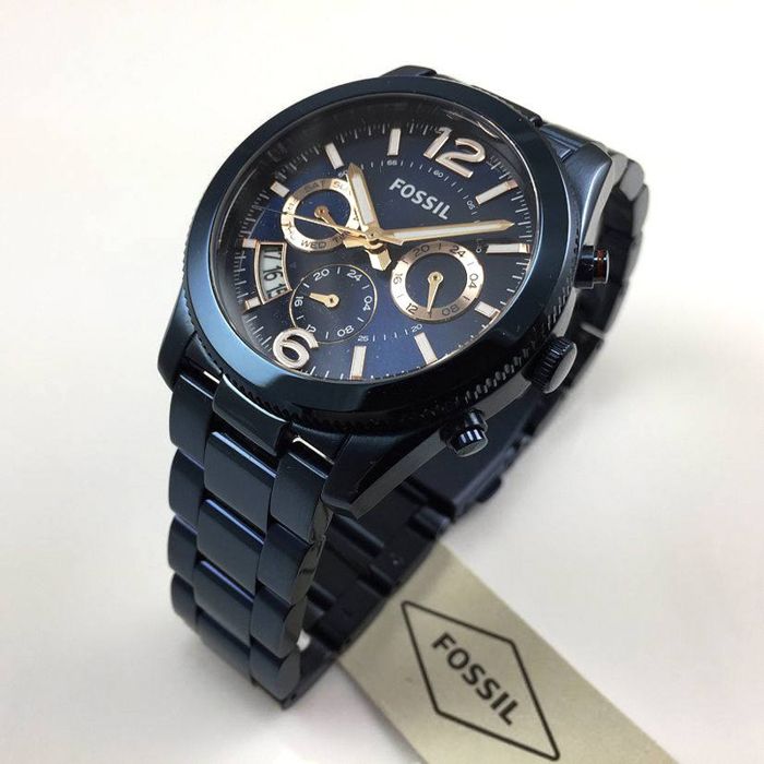 Montre tendance a quartz en acier inoxydable bleu Perfect Boyfriend ES4093 pour femmes 40 mm Achat vente montre Cdiscount