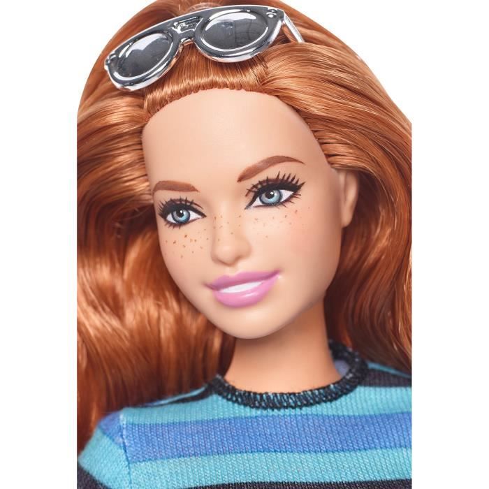 Barbie Fashionistas poup e mannequin 84 rousse avec robe