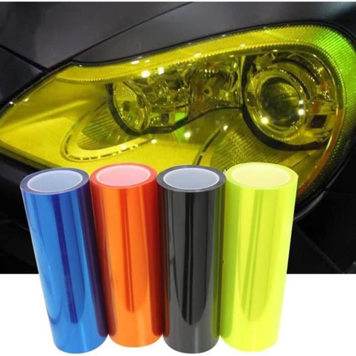 Films De Protection Pour Peinture Auto Et Moto - Film Autocollant  Transparent Phares Voiture Décoration 30 X 120 (orange) - Cdiscount Auto