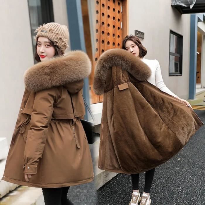 Parka fourrure femme online