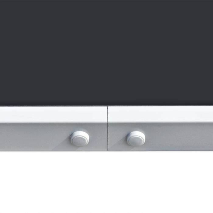 ABB Table de jardin 150x90x74 cm Noir Acier - Qqmora - NXA33927 ...