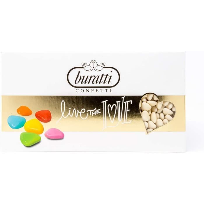 Buratti Confetti Confettis au Chocolat Avec Mini Coeurs Ivoire 1 Kg119 -  Cdiscount Beaux-Arts et Loisirs créatifs