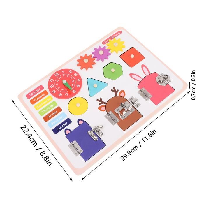 YES Planche d'activité sensorielle Jouet Planche de jeu d'activité sensorielle Éducation précoce