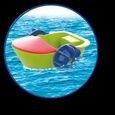 PLAYMOBIL - Summer Fun - Enfant avec bateau à pédales-2