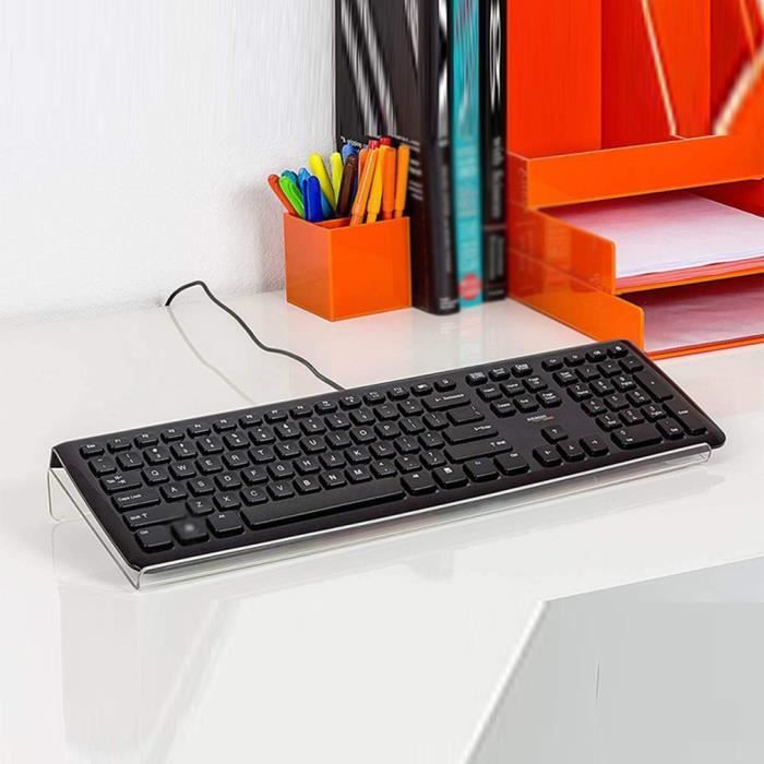 Support clavier  Support ergonomique incliné pour clavier d'ordinateur,  support rehausseur en acrylique - AliExpress