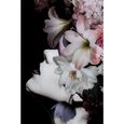 Tableau en verre femme fleurs roses 80x120cm Kare Design-3