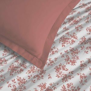 Parure de drap plat, drap housse taies 160x200