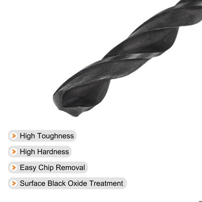 Foret Mèche SOURCING MAP 12mm X 250mm Acier Haute Vitesse Hélicoïdal Extra Long 1Pcs