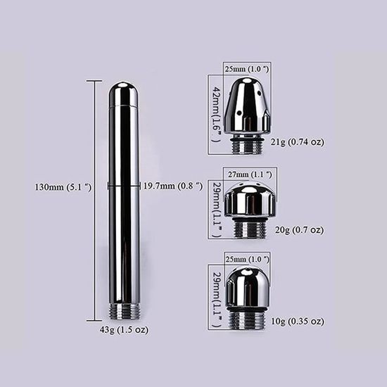 Pommeau De Douche En Aluminium 5 Trous - Pour Lavement, Système De Rinçage - Filetage BSP 1/2", Facile à Installer