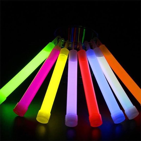 Bâtons Lumineux Brillent dans le Noir avec Connecteurs Lumière Fluorescente